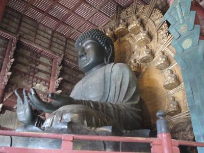 １人で歩く冬の奈良☆東大寺大仏殿☆でっかいグローブとボールがありました\(◎o◎)／！