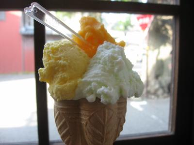 ’１６　冬の北陸グルメ旅１９　福井（三国 にしおか～ジェラート・カルナ～旧森田銀行本店～三国湊座/三国バーガー～みくに龍翔館）