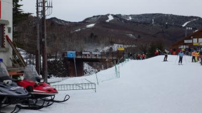 雪不足の志賀高原