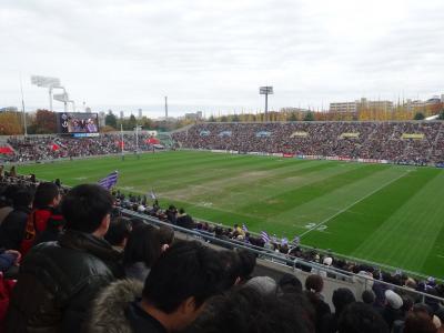 家族で東京観光とラグビー早明戦観戦。東京ベイコートクラブ宿泊