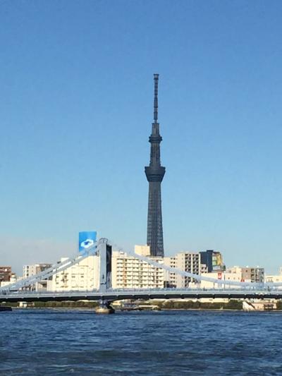 何年ぶりだろう？②・上野・東京都美術館から浅草に戻り、スカイツリーを見ながら浅草～日の出桟橋までの水上散策(*^_^*)