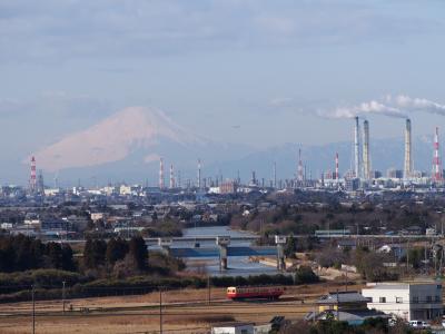 小湊鉄道と富士山