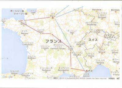 フランス大縦断8日間の旅①(パリ→二―ス→モナコ→アルル)