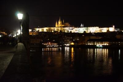 プラハ一泊旅行 2 プラハの街 夜景
