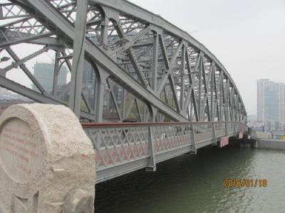 上海の英国租界・蘇州河・浙江路橋・完成