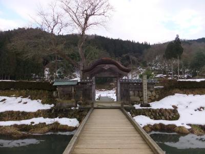 雪の一乗谷朝倉氏遺跡