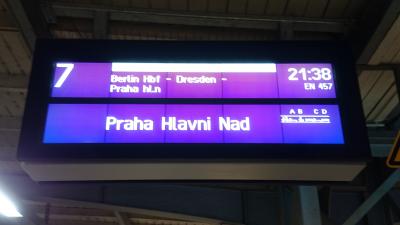シティナイトライン（ＣＮＬ）でプラハへ