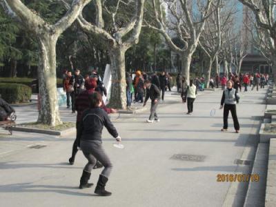 上海の復興中路・仏国租界・復興公園・１６年冬