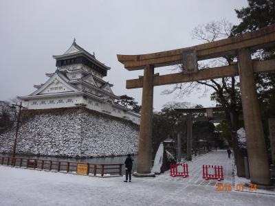 歴史的大雪の北九州　雪景色と小倉・八幡の散策　