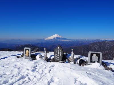 冬の丹沢　塔ノ岳　