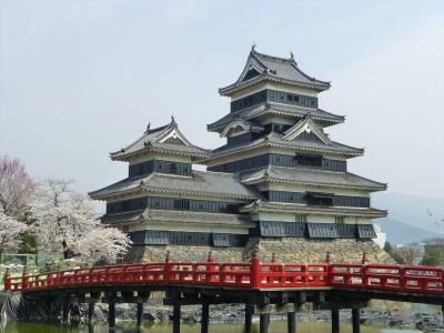 【長野】松本城と松本市郊外の満開の桜
