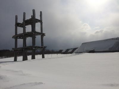 雪の三内丸山遺跡