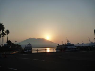 朝の1時間散歩　鹿児島中央駅前からフェリーターミナル