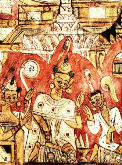 Myanmar ひとりっぷ　(15/25 )　モンユワからバガンへ7　ポーウィン山6　豪華なお姫様の洞窟379　