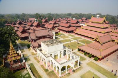 2016旧正月ミャンマー07★初マンダレー★忠実に復元されたというマンダレー王宮へ