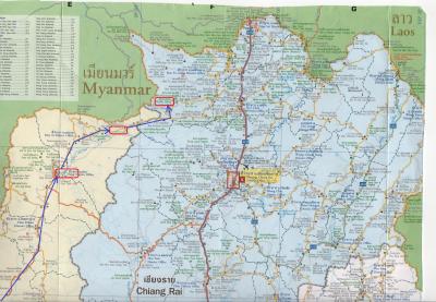 ２０１６春・タイとラオスの北部野犬に吠えまくられの旅日記（６）タートン→メーサーローン