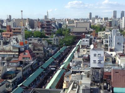 浅草お散歩～のんびりと上から眺めた仲見世通り