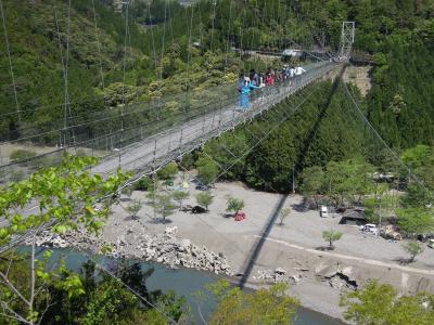 2016.4 京都・奈良・和歌山　−３日目／十津川村（野猿・谷瀬の吊り橋・玉置神社・瀞峡）−