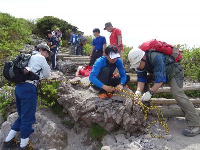 2016年5月19日（木）　国立公園・大山夏山登山道・安全点検整備に参加しました（参加10団体）