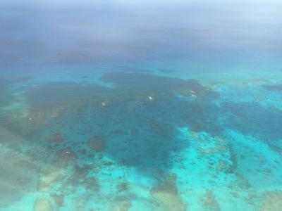 タークス　カイコス諸島までのフライト、民宿と食事。