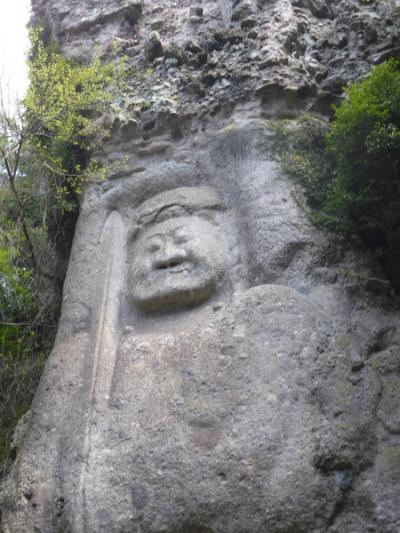 国東六郷満山霊場歩き二日目（熊野磨崖仏、胎蔵寺、伝乗寺真木大堂、穴井戸観音、朝日夕日観音、岩脇寺、蕗の薹）