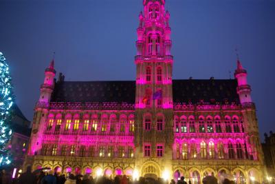 ブリュッセルの夜。グランプラスの「音と光のショー」とクリスマスマーケットは贅沢な光の祭典