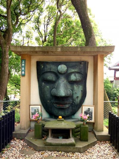 ０５．ＧＷ直前の東京１泊　上野公園 医薬祖神 五條天神社　縁結び 花園稲荷神社　大仏山（パゴダの丘）　上野大仏　小松宮像