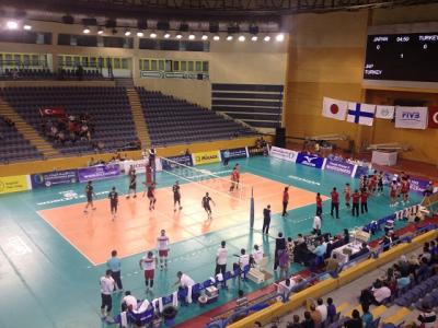 男子バレーボール　日本VSトルコ戦　＠カイロスタジアム