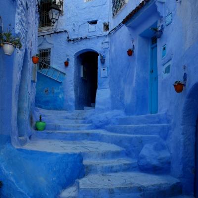 白い街に青い街、コルドバのパティオ祭りにフェズのリアド巡り！雨のアンダルシアとプチ･モロッコ旅⑭(メルヘンチックな青い街、シャウエン前編）