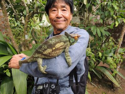 たびの締めくくりはカメレオンファームへ