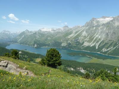 スイスの車窓から～ 【３】   　絶景ハイキング　フルチェラス展望台→フェックス谷→シルス・マリアへ