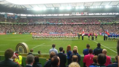 ラグビーW杯　日本ｖｓサモア観戦