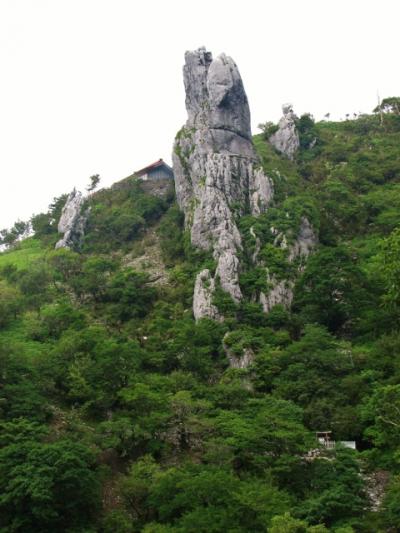 剣山の「天涯の花」と巨大岩塔と周辺の静寂峰(貞光川水系と剣山山系の景勝・二～三日目)