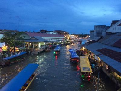 バンコク就航scootで行くタイ旅行2016夏　その２、アムパワー水上マーケトぶらぶら散策