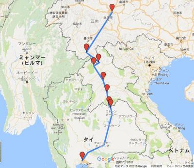 激走1800km！中国・ラオス・タイ深夜バスの旅2016（１）日本～昆明