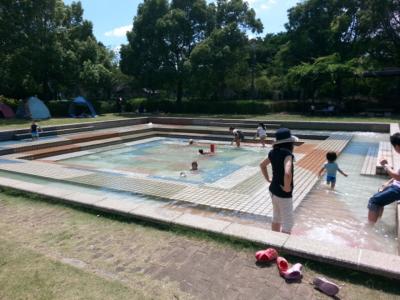 2016/08 さいたま市 三橋総合公園のじゃぶじゃぶ池で水遊び！