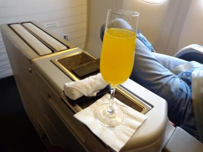 QR45(DOH-MAN)ビジネスクラス機内食