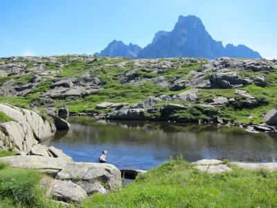 ドロミテ　San Martino di Castrozza ４ 　PassoRolle Cavallaza Colbricon湖