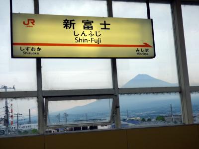 梅雨の合間の三島の散歩道　梅雨の合間の富士山