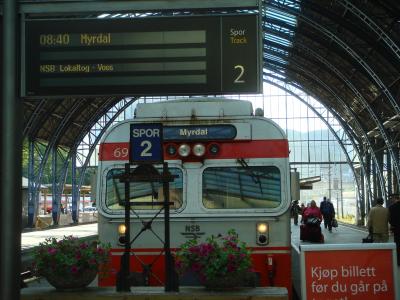 ベルゲンからミュールダール経由でフロムヘ・・・・・ノルウェー・フィヨルドの旅