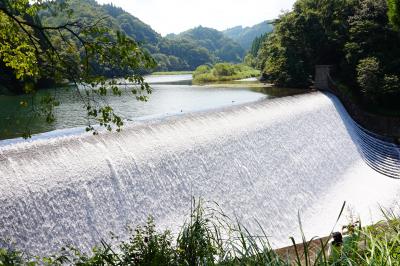 白水ダム→原尻の滝