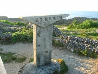 ’１６　沖縄旅行１２　波照間島　自転車で朝日＆最南端の碑を見に行く