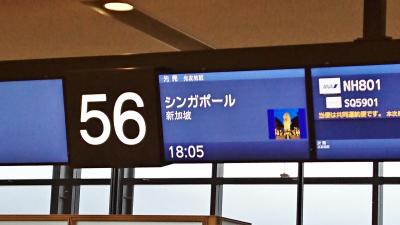 ANAでシンガポール -その2-(NRT出発 -Wポイントでファーストクラスへupgrade-)