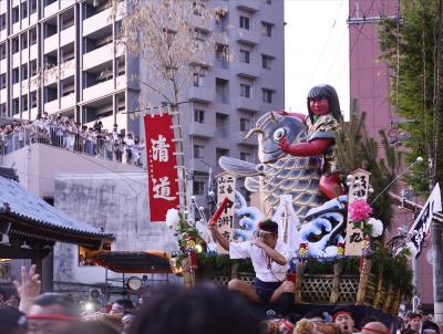 これぞ日本の祭り　博多祇園山笠！男の祭り！いいえ親子家族絆の祭りです！４　山笠発祥の地「承天寺」で山笠見物です。