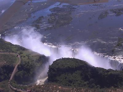 (25)2007年ＧＷ南アフリカ共和国・ジンバブエ・ザンビア・ボツワナの旅9日間②ジンバブエ(ﾋﾞｸﾄﾘｱ滝ｾｽﾅ遊覧飛行 ｼﾞﾝﾊﾞﾌﾞｴよりの滝 ｻﾞﾝﾍﾞｼﾞ川ｻﾝｾｯﾄｸﾙｰｽﾞ)