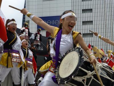 第１８回　にっぽんど真ん中祭り(名古屋駅前JRﾀﾜｰｽﾞｶﾞｰﾃﾞﾝ会場）　８月２８日