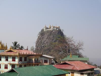 東南アジアバックパッカーの旅☆　Bagan　Day2 Mt.Poppa