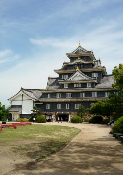 ５月中旬　２泊３日姉妹で行く岡山・倉敷旅行NO.4（２日目：鷲羽ﾊｲﾗﾝﾄﾞﾎﾃﾙ→岡山城・烏城公園→ランチ）