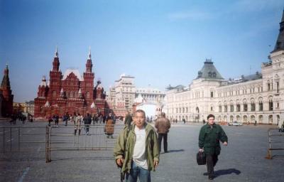 西アフリカ帰りのモスクワのトランジットで、ビザを取って赤の広場へ。
