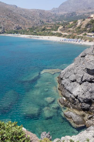 【約3週間のクレタ島でのバカンス】クレタ島南海岸のプラキアスとリビア海のユニークなビーチへ